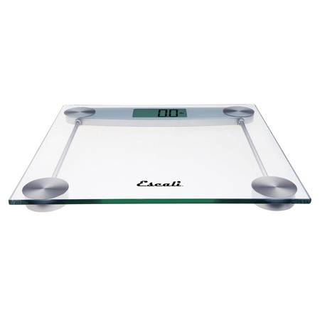 ESCALI Square Clear Glass Bathroom Scale E184